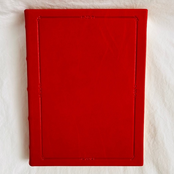 Graphic Image Journal 9" Leather Hardcover 224 Lined Pages RED - Picture 1 of 11